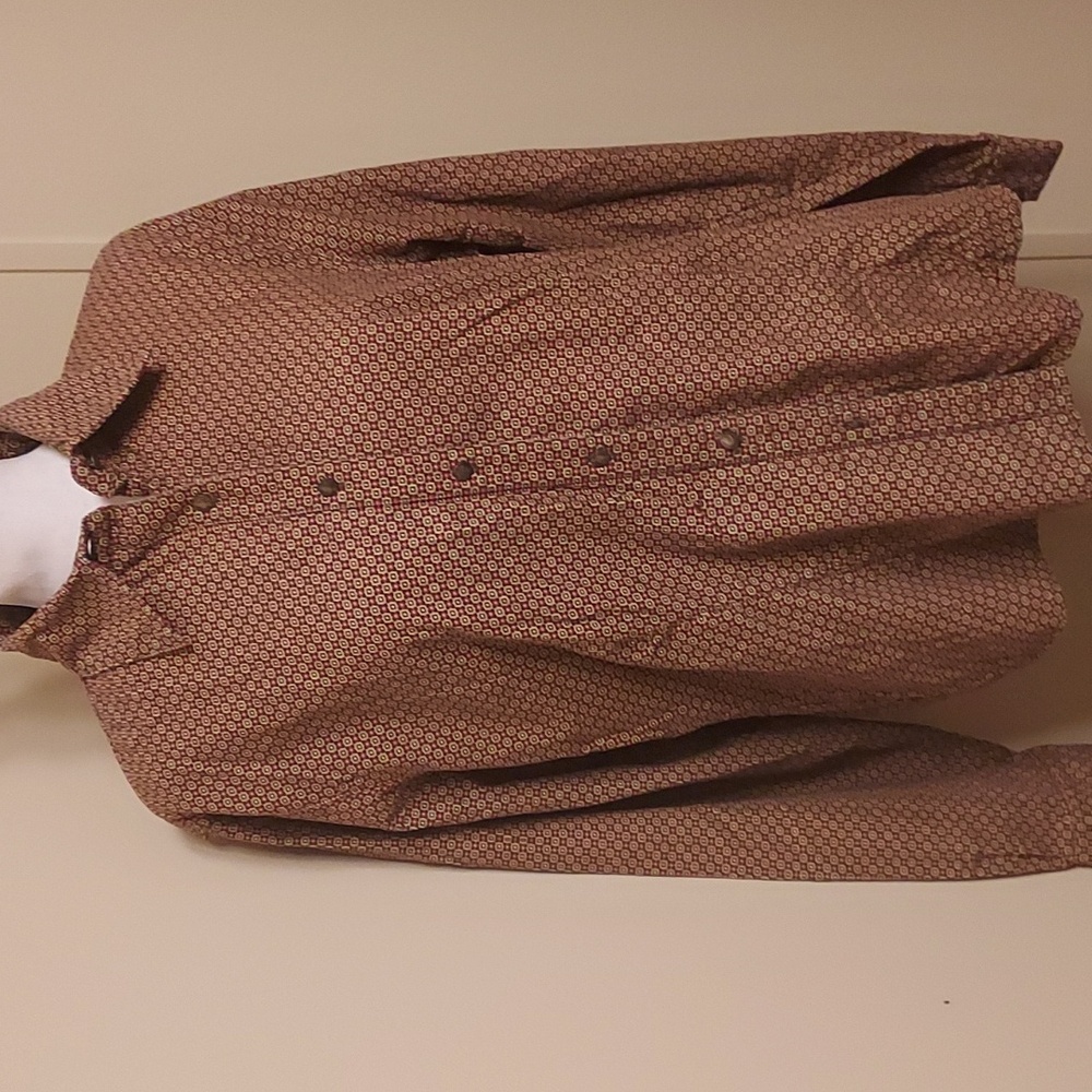 Cambridge Dry Goods Geometric Pattern Corduroy Shirt